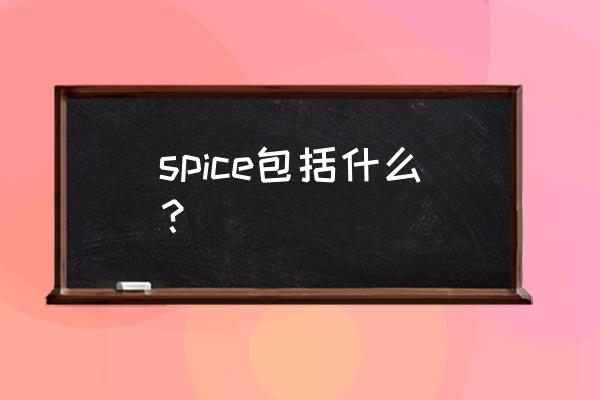 spice模型建立 spice包括什么？