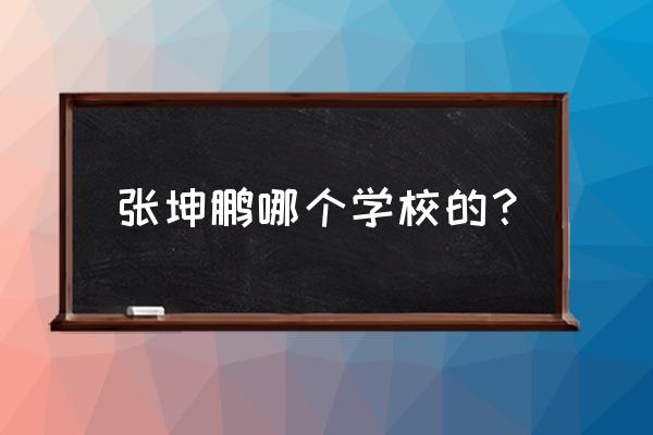 齐齐哈尔市第一中学初中部怎么样 张坤鹏哪个学校的？